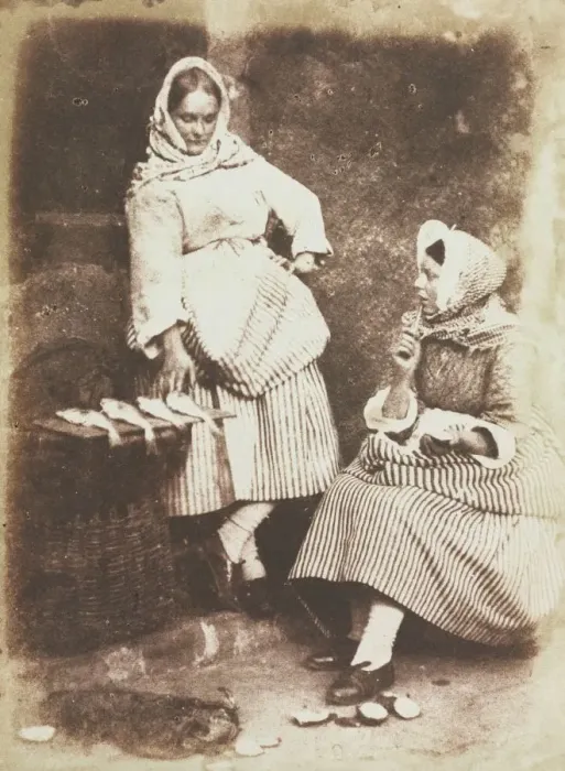 Framed Print : Newhaven Fishwives, Jeanie Wilson and Annie Linton, 1845. Creator: David Octavius Hill (British Framed Print : Newhaven Fishwives, Jeanie Wilson and Annie Linton, 1845. Creator: David Octavius Hill (British