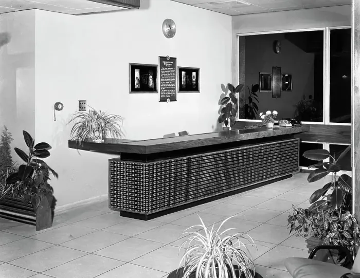 Framed Print : Newly refurbished reception, Park Gate Iron and Steel Co, Rotherham, South Yorkshire, 1966 Framed Print : Newly refurbished reception, Park Gate Iron and Steel Co, Rotherham, South Yorkshire, 1966