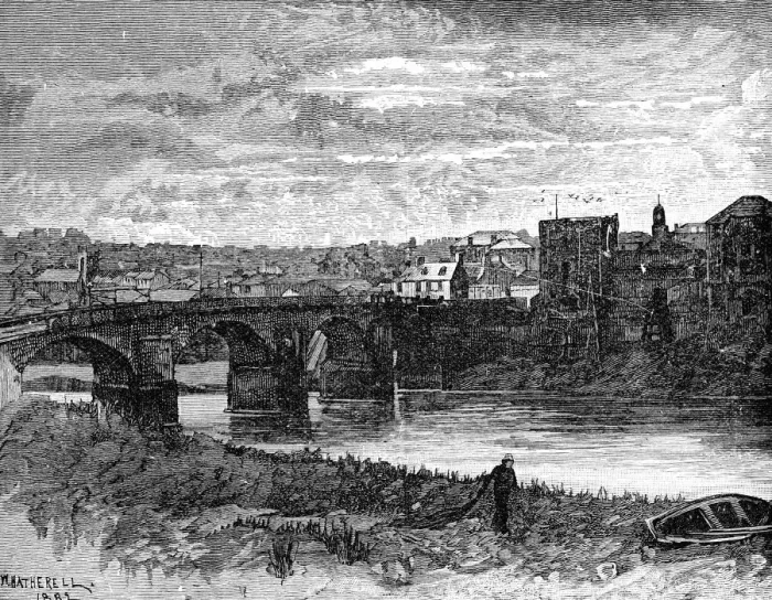 Framed Print : Newport Castle and bridge, Newport, Wales, 1900 Framed Print : Newport Castle and bridge, Newport, Wales, 1900