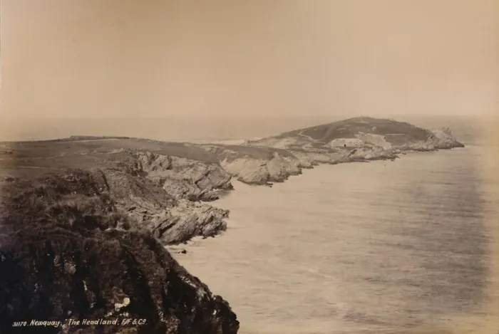 Framed Print : Newquay. The Headland, 1929. Creator: Unknown Framed Print : Newquay. The Headland, 1929. Creator: Unknown