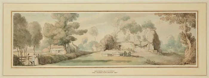 Framed Print : Newtown, Old Church, Isle Of Wight, c1790-98. Creator: Thomas Rowlandson Framed Print : Newtown, Old Church, Isle Of Wight, c1790-98. Creator: Thomas Rowlandson