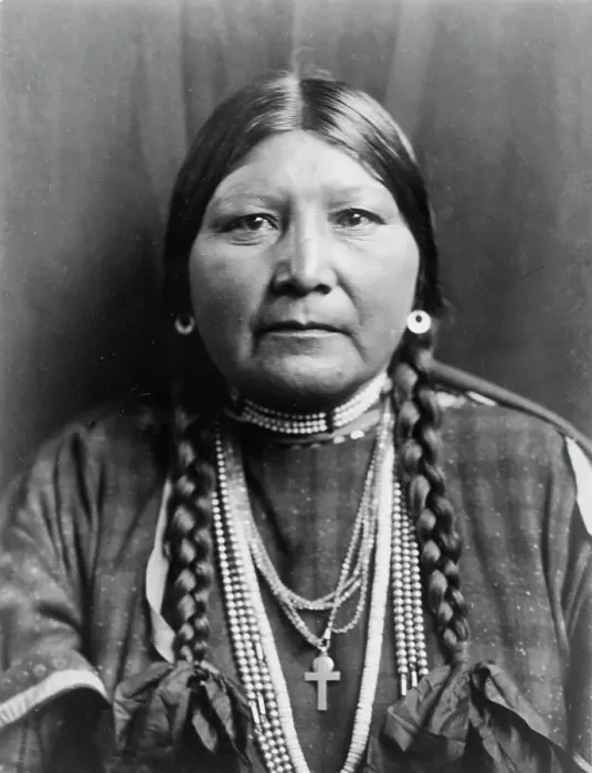 Framed Print : Nez Percé matron, c1910. Creator: Edward Sheriff Curtis Framed Print : Nez Percé matron, c1910. Creator: Edward Sheriff Curtis
