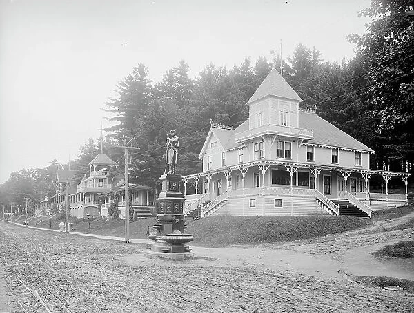 N.H. Veterans Association encampment buildings, Lake Winnipesaukee, N.H. between 1900 and 1906. Creator: Unknown