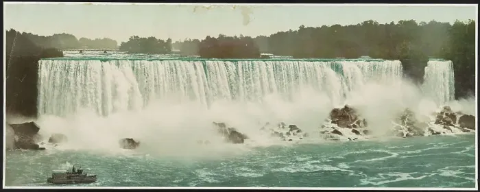 Framed Print : Niagara, the American Fall, c1899. Creator: William H. Jackson Framed Print : Niagara, the American Fall, c1899. Creator: William H. Jackson