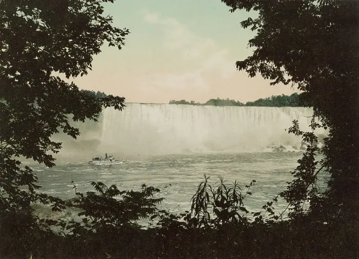 Framed Print : Niagara, American Fall from Canadian shore, c1898. Creator: Unknown Framed Print : Niagara, American Fall from Canadian shore, c1898. Creator: Unknown