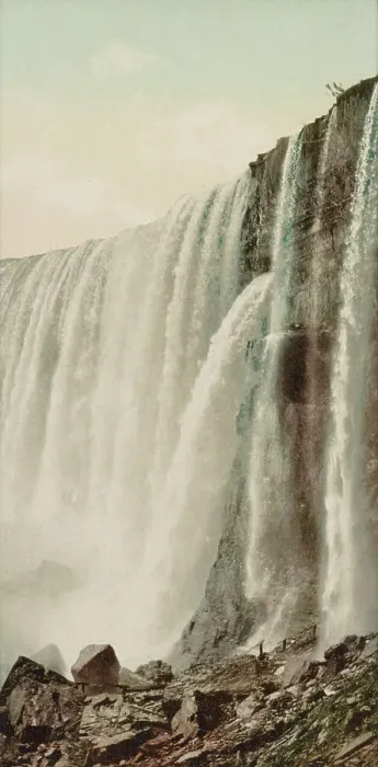 Framed Print : Niagara, Falls from [below?], ca 1900. Creator: Unknown