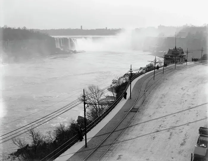 Framed Print : Niagara Falls from Clifton Hotel, Niagara Falls, Ont. between 1900 and 1915. Creator: Unknown Framed Print : Niagara Falls from Clifton Hotel, Niagara Falls, Ont. between 1900 and 1915. Creator: Unknown
