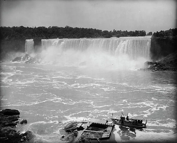 Niagara Falls and the Maid of the Mist, between 1890 and 1910. Creator: Unknown