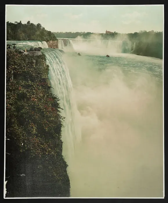 Framed Print : Niagara Falls from Prospect Point, c1900. Creator: William H. Jackson Framed Print : Niagara Falls from Prospect Point, c1900. Creator: William H. Jackson
