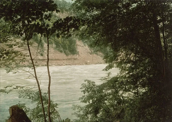 Framed Print : Niagara, Gorge from Niagara Glen, c1898. Creator: Unknown Framed Print : Niagara, Gorge from Niagara Glen, c1898. Creator: Unknown