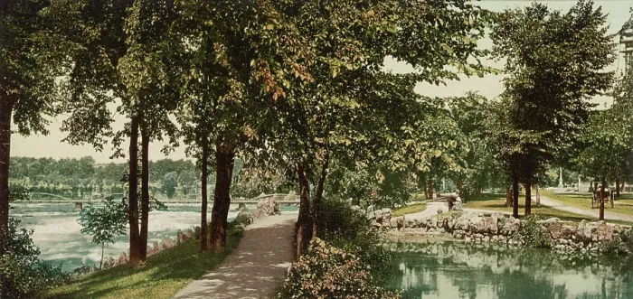 Framed Print : Niagara, Prospect Park, ca 1900. Creator: Unknown Framed Print : Niagara, Prospect Park, ca 1900. Creator: Unknown