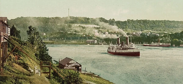 Niagara, Queenstown (i.e. Queenston) Heights from Lewiston, ca 1900. Creator: Unknown