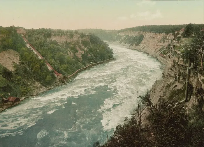 Framed Print : Niagara, Whirlpool Rapids, looking down, c1898. Creator: Unknown Framed Print : Niagara, Whirlpool Rapids, looking down, c1898. Creator: Unknown
