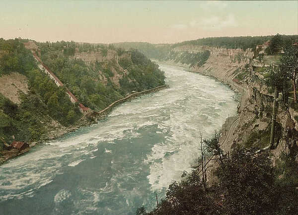 Niagara, Whirlpool Rapids, looking down, c1898. Creator: Unknown