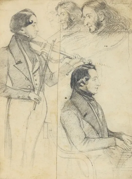 Framed Print : Niccolo Paganini (1782-1840). Artist: Anonymous Framed Print : Niccolo Paganini (1782-1840). Artist: Anonymous