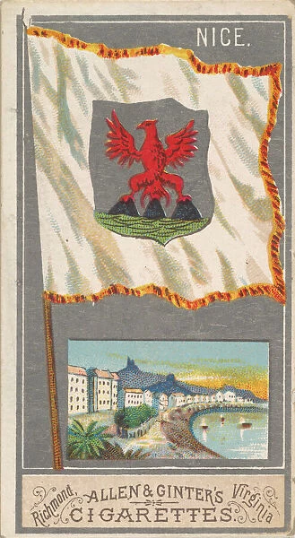 Nice, from the City Flags series (N6) for Allen & Ginter Cigarettes Brands, 1887