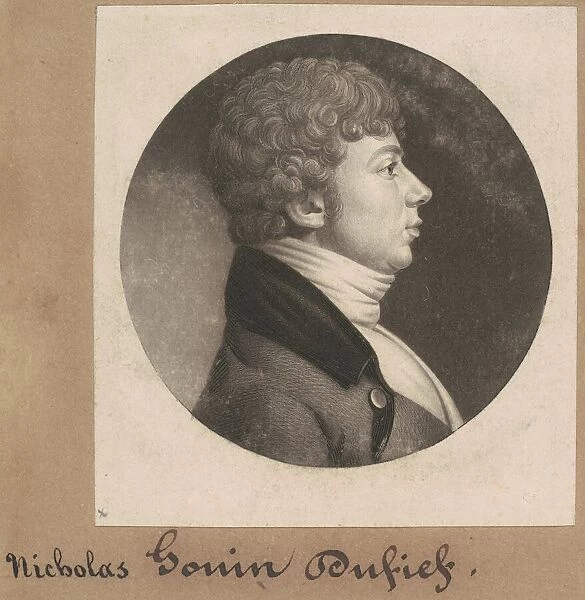 Nicholas Gouin Dufief, 1801. Creator: Charles Balthazar Julien Fé