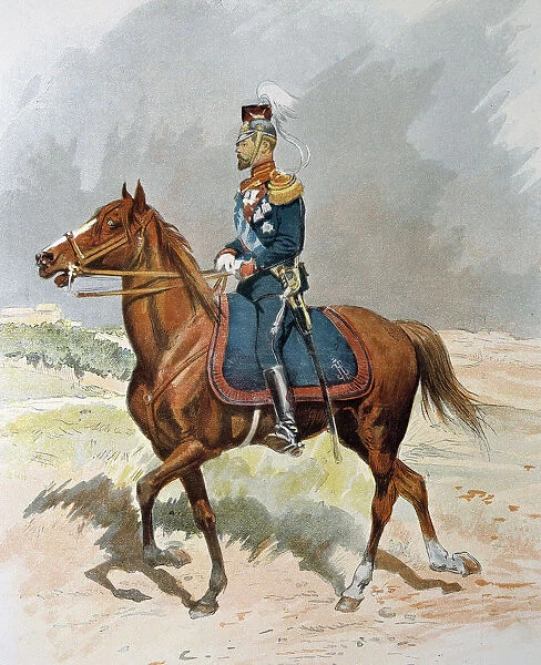 Nicholas II (1868-1918), Russian Czar, in the uniform of Lancers, 1901