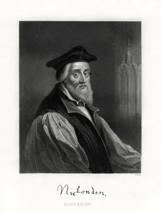 Framed Print : Nicholas Ridley, (died October 16, 1555), English clergyman, 19th century. Artist: W Holl Framed Print : Nicholas Ridley, (died October 16, 1555), English clergyman, 19th century. Artist: W Holl