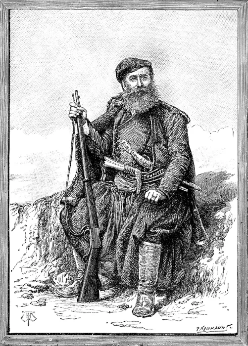 Framed Print : Nicolas Christodoulaki, a chief of the Cretan Insurgents, 1890. Creator: P Naumann Framed Print : Nicolas Christodoulaki, a chief of the Cretan Insurgents, 1890. Creator: P Naumann