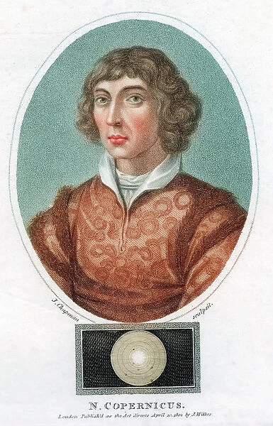 Nicolas Copernicus, Polish astronomer, 1802