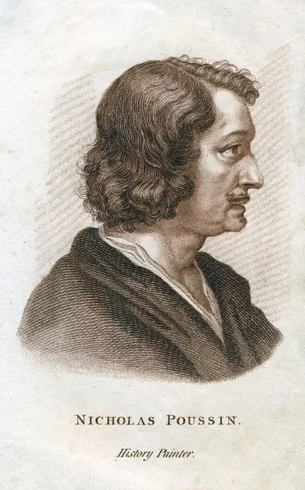Framed Print : Nicolas Poussin, French classical painter, c19th century Framed Print : Nicolas Poussin, French classical painter, c19th century