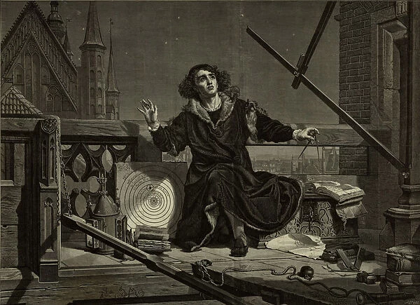 Nicolaus Copernicus (After Jan Matejko), 1874. Creator: Cynk, Florian Stanislaw (1838-1912)