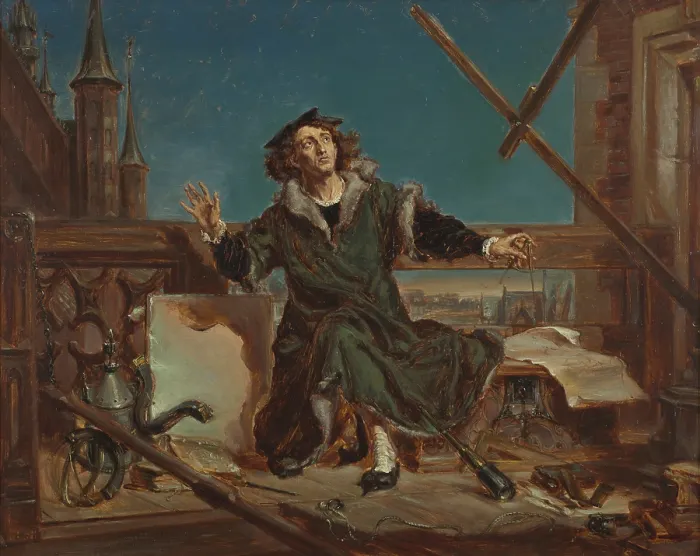 Framed Print : Nicolaus Copernicus. Sketch to the Painting 'Astronomer Copernicus, or Conversation with God', 1871. Creator: Jan Matejko Framed Print : Nicolaus Copernicus. Sketch to the Painting 'Astronomer Copernicus, or Conversation with God', 1871. Creator: Jan Matejko