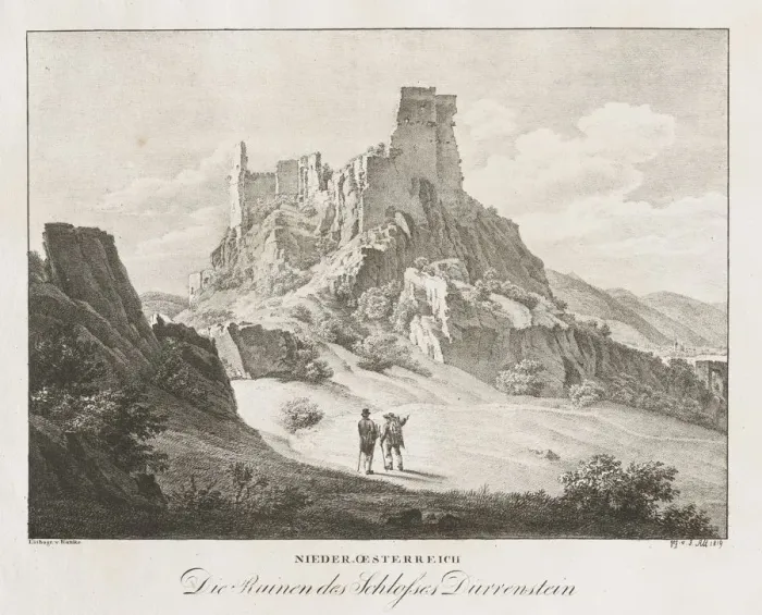 Framed Print : Nieder-oesterreich, Die Ruinen des Schlosses. Creator: Jakob Alt (Austrian, 1789-1872) Framed Print : Nieder-oesterreich, Die Ruinen des Schlosses. Creator: Jakob Alt (Austrian, 1789-1872)