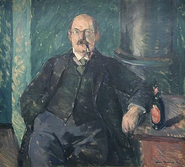 Niels Fischer;Portrait of a Man, 1917. Creator: Niels Hansen