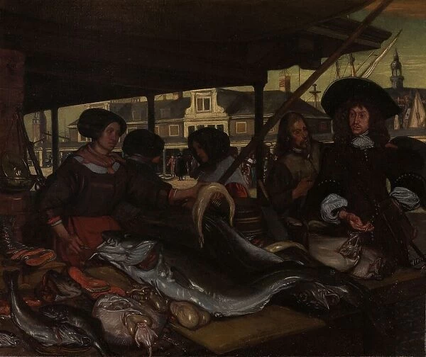 The Nieuwe Vismarkt (New Fish Market) in Amsterdam, 1655-1692. Creator: Emanuel de Witte