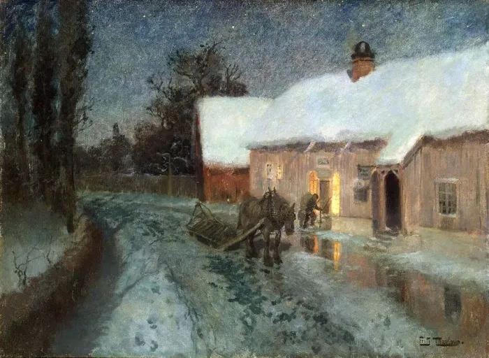 Framed Print : Night, 1880s
