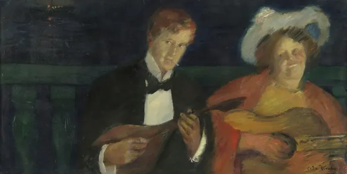 Framed Print : Night birds, 1902. Creator: Oda Krohg Framed Print : Night birds, 1902. Creator: Oda Krohg