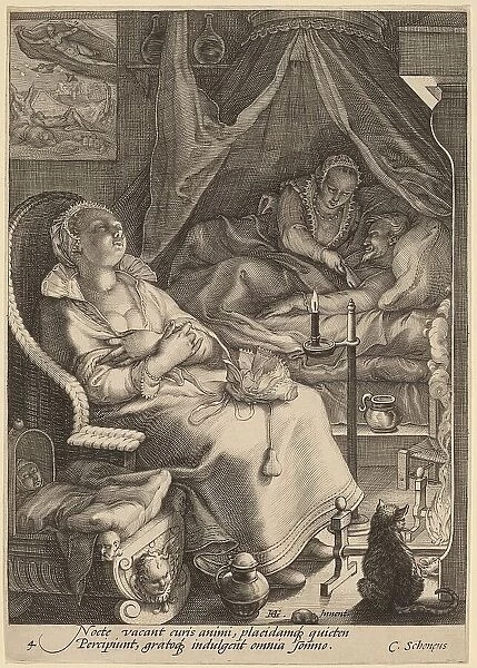 Night, c.1595-1598. Creator: Jan Saenredam