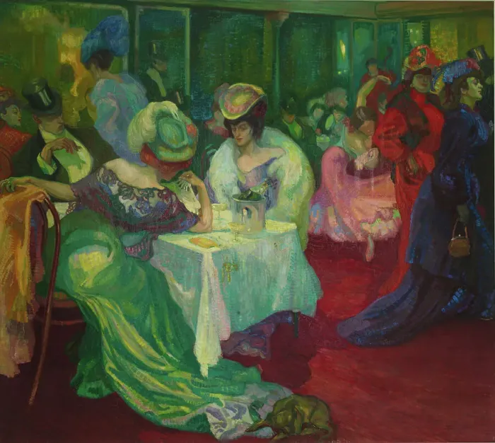 Framed Print : Night Café, 1906. Creator: Törneman; Axel (1880-1925) Framed Print : Night Café, 1906. Creator: Törneman; Axel (1880-1925)