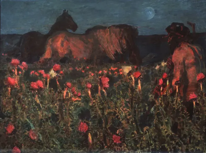 Framed Print : Night is Coming, 1900. Artist: Vrubel, Mikhail Alexandrovich (1856-1910) Framed Print : Night is Coming, 1900. Artist: Vrubel, Mikhail Alexandrovich (1856-1910)