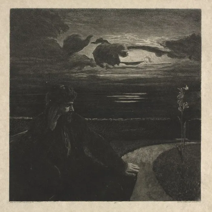 Framed Print : Night, from On Death, Part I, Opus XI (Nacht, Vom Tode, Erster Teil, Opus XI), 1889 Framed Print : Night, from On Death, Part I, Opus XI (Nacht, Vom Tode, Erster Teil, Opus XI), 1889