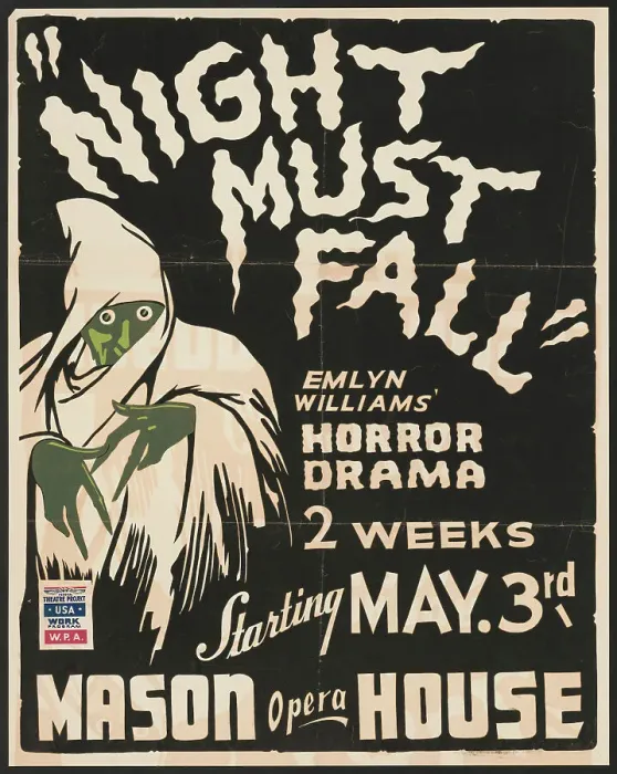 Framed Print : Night Must Fall, Los Angeles, 1938. Creator: Unknown