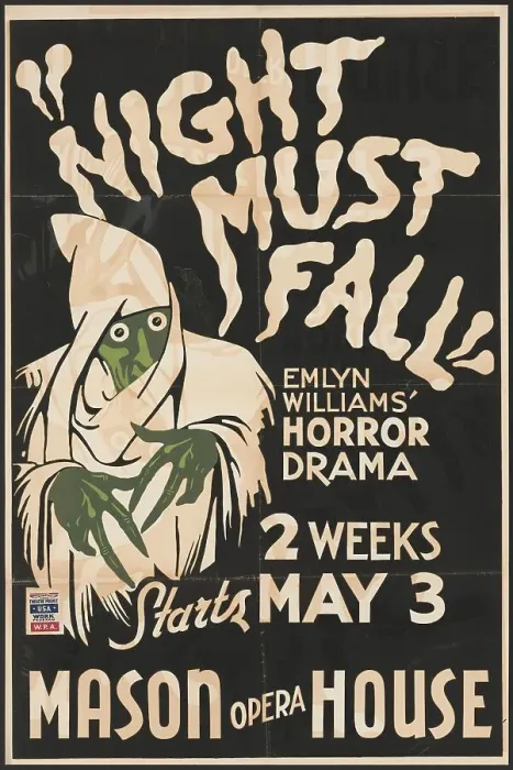 Framed Print : Night Must Fall, Los Angeles, 1938. Creator: Unknown Framed Print : Night Must Fall, Los Angeles, 1938. Creator: Unknown
