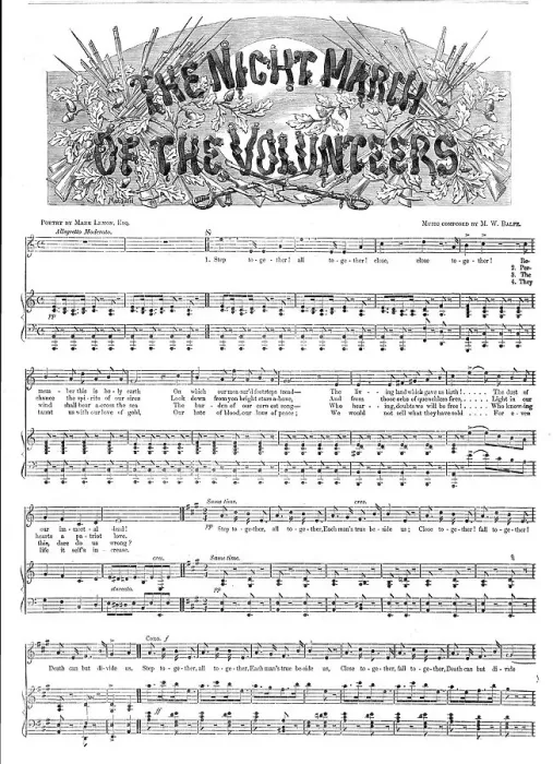 Framed Print : The Night March of the Volunteers, 1860. Creator: Thomas Robert Macquoid. The Night March of the Volunteers, 1860. Creator: Thomas Robert Macquoid Framed Print : The Night March of the Volunteers, 1860. Creator: Thomas Robert Macquoid. The Night March of the Volunteers, 1860. Creator: Thomas Robert Macquoid