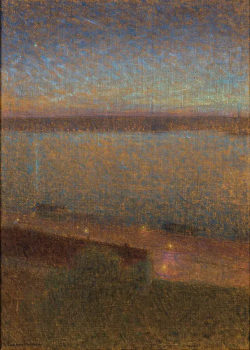 Framed Print : A Night in May, 1895. Creator: Eugène Jansson Framed Print : A Night in May, 1895. Creator: Eugène Jansson