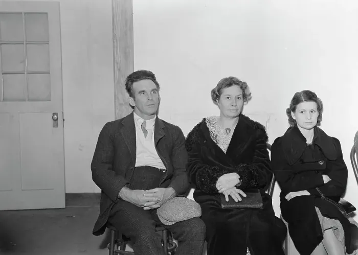 Framed Print : Night meeting in the FSA office, Tulare County, California, 1938. Creator: Dorothea Lange Framed Print : Night meeting in the FSA office, Tulare County, California, 1938. Creator: Dorothea Lange