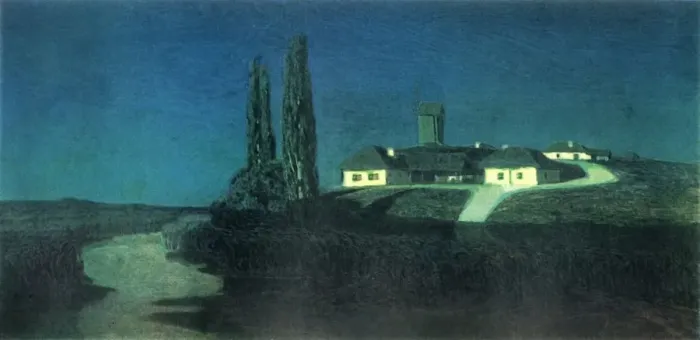 Framed Print : Night in the Ukraine, 1876, (1965). Creator: Arkhip Ivanovich Kuindzhi