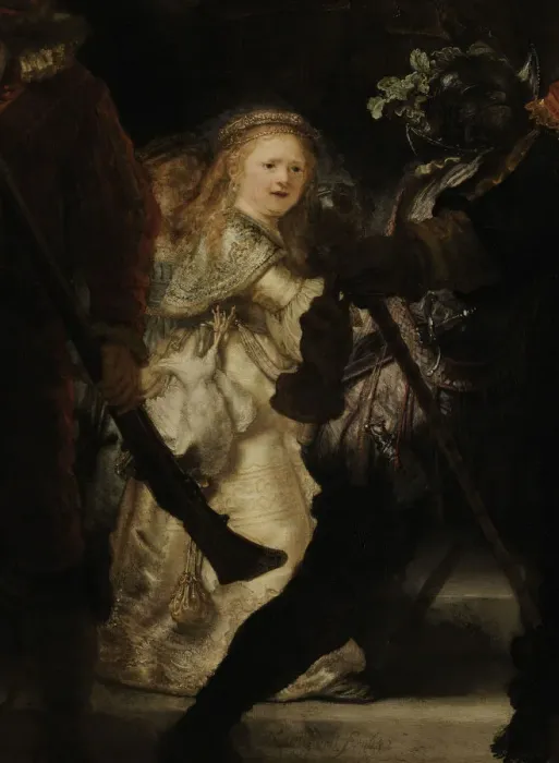 Framed Print : The Night Watch (Detail), 1642. Artist: Rembrandt van Rhijn (1606-1669) Framed Print : The Night Watch (Detail), 1642. Artist: Rembrandt van Rhijn (1606-1669)