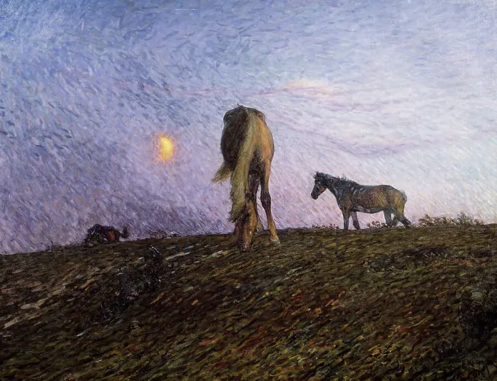 Framed Print : Nightfall, 1904. Creator: Nils Kreuger Framed Print : Nightfall, 1904. Creator: Nils Kreuger