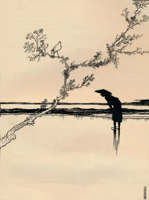 Framed Print : The Nightingale, 1897. Artist: W Heath Robinson Framed Print : The Nightingale, 1897. Artist: W Heath Robinson