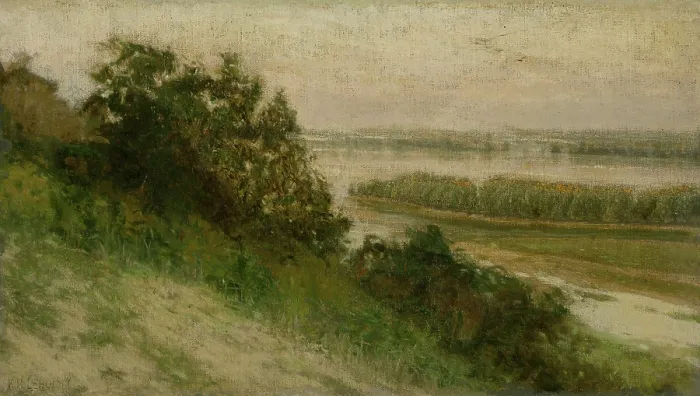 Framed Print : Nightingale Island near Ilok, c1905. Creator: Karol Miloslav Lehotsky Framed Print : Nightingale Island near Ilok, c1905. Creator: Karol Miloslav Lehotsky