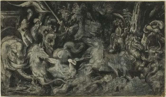 Framed Print : A Nightmare, after 1573. Creator: Melchior Bocksberger Framed Print : A Nightmare, after 1573. Creator: Melchior Bocksberger