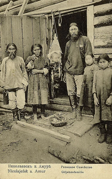 Nikolaevsk-on-Amur. Gilyak family, 1900. Creator: Unknown