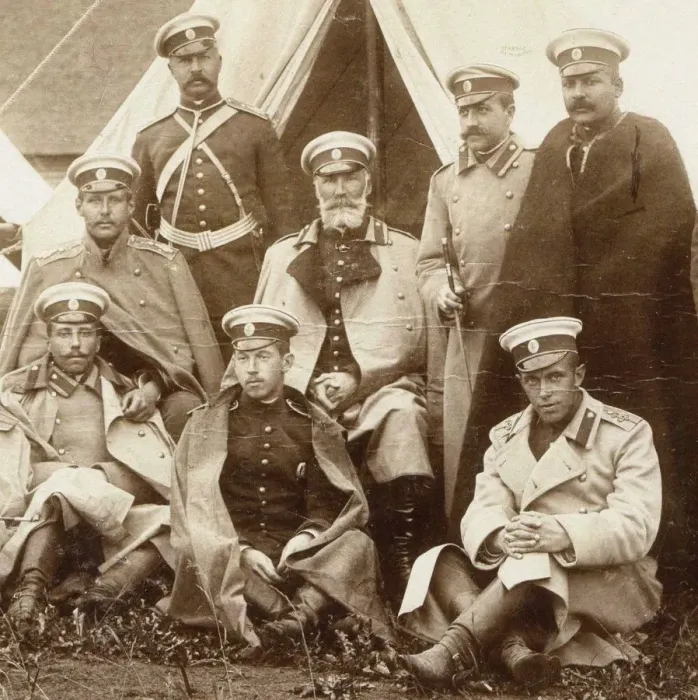 Framed Print : Nikolai Nikolaevich, prince Odoevsky-Maslov (in the middle) with the officers of the Life Guard Cava Artist: Anonymous Framed Print : Nikolai Nikolaevich, prince Odoevsky-Maslov (in the middle) with the officers of the Life Guard Cava Artist: Anonymous
